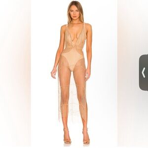 NWT Michael Costello x Revolve Zayd chain dress